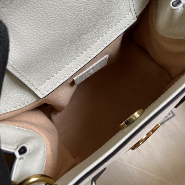 1:1 Replica Gucci Gucci Diana Mini Tote Bag White For Women 8in/20cm GG ‎702732 U3ZDT 9196