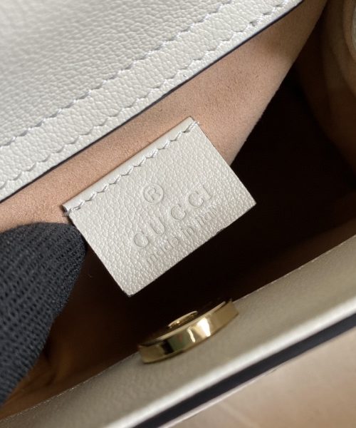 1:1 Replica Gucci Gucci Diana Mini Tote Bag White For Women 8in/20cm GG ‎702732 U3ZDT 9196