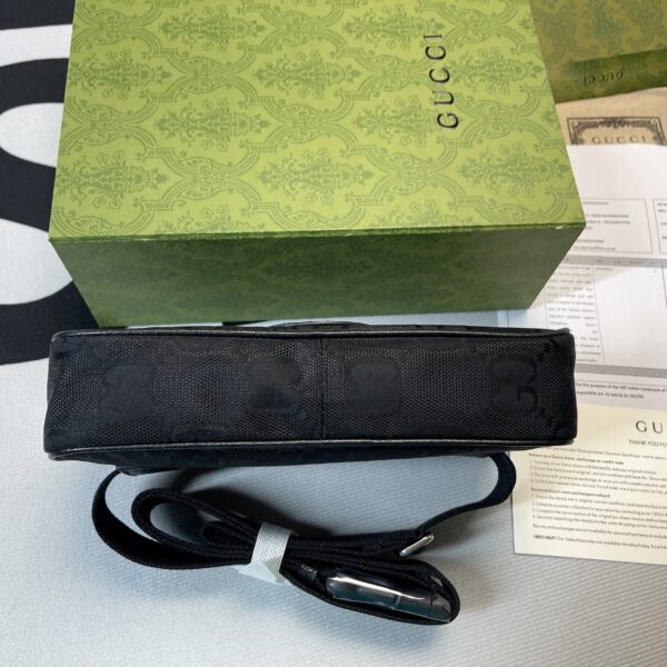 1:1 Replica Gucci Gucci Off The Grid Belt Bag Black GG ECONYL® For Men  9.5in/24cm GG 631341 H9HBN 1000