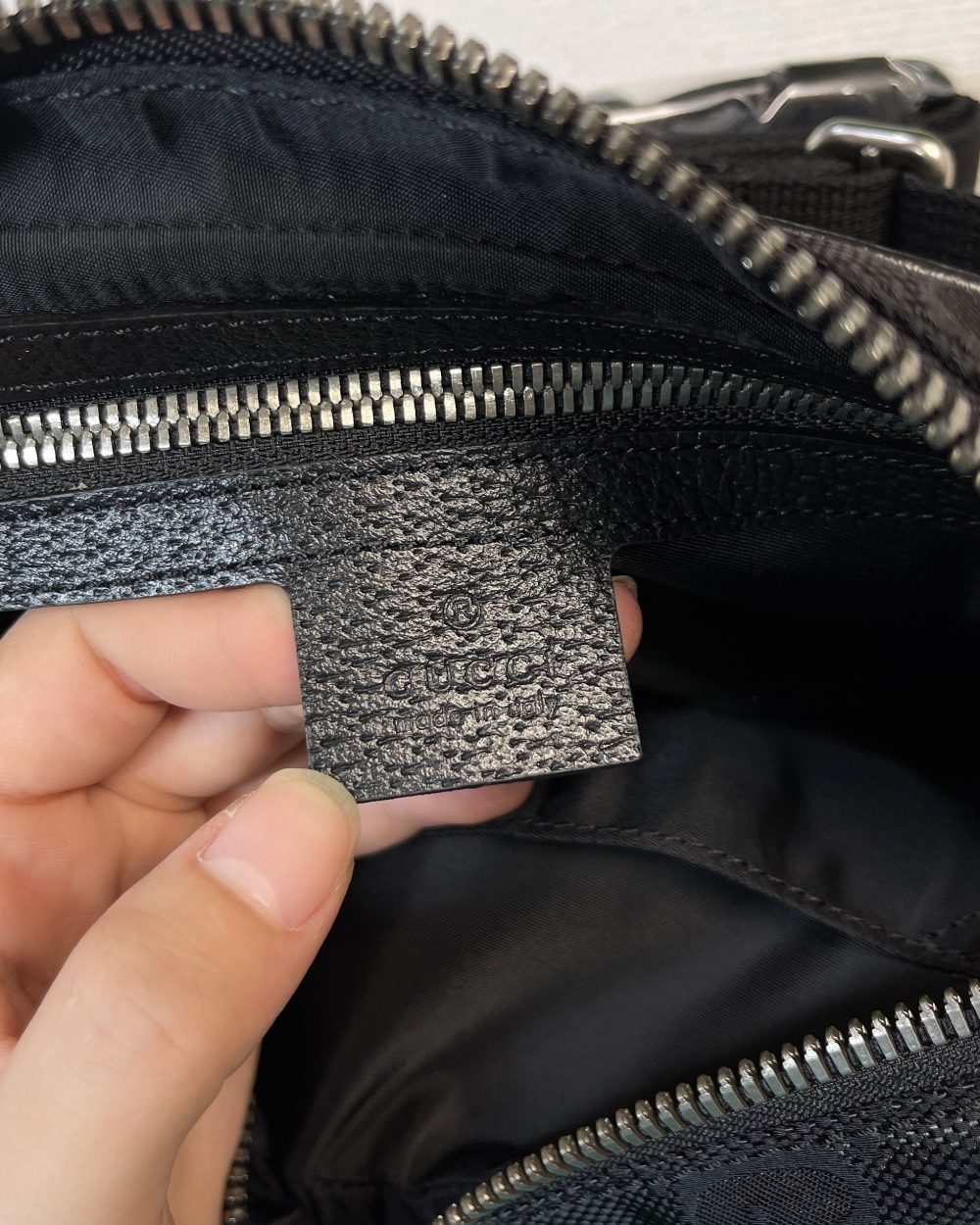 1:1 Replica Gucci Gucci Off The Grid Belt Bag Black GG ECONYL® For Men  9.5in/24cm GG 631341 H9HBN 1000