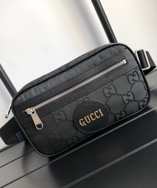 1:1 Replica Gucci Gucci Off The Grid Belt Bag Black GG ECONYL® For Men  9.5in/24cm GG 631341 H9HBN 1000