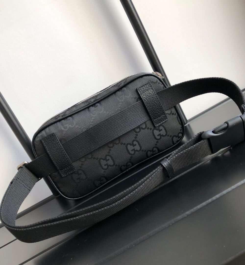 1:1 Replica Gucci Gucci Off The Grid Belt Bag Black GG ECONYL® For Men  9.5in/24cm GG 631341 H9HBN 1000