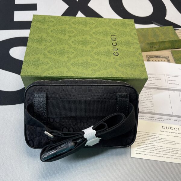 1:1 Replica Gucci Gucci Off The Grid Belt Bag Black GG ECONYL® For Men  9.5in/24cm GG 631341 H9HBN 1000