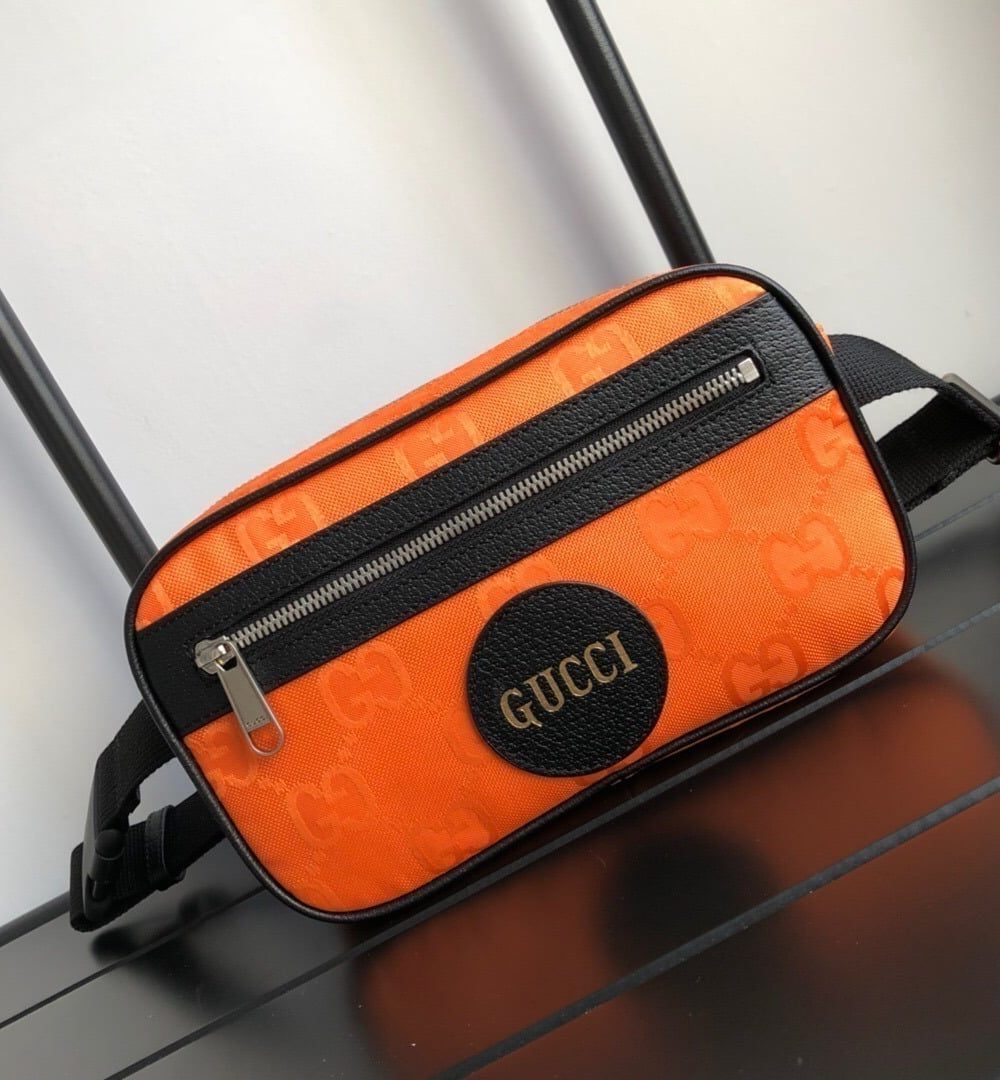 1:1 Replica Gucci Gucci Off The Grid Belt Bag Orange GG ECONYL® For Men  9.5in/24cm GG