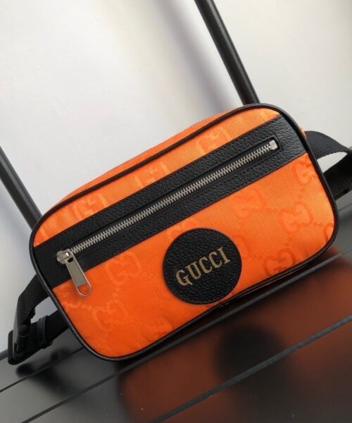 1:1 Replica Gucci Gucci Off The Grid Belt Bag Orange GG ECONYL® For Men  9.5in/24cm GG