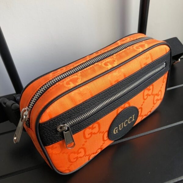 1:1 Replica Gucci Gucci Off The Grid Belt Bag Orange GG ECONYL® For Men  9.5in/24cm GG