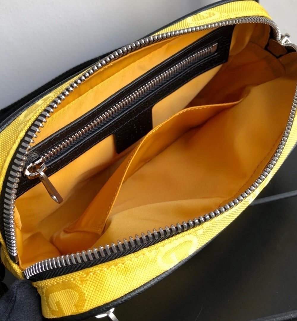 1:1 Replica Gucci Gucci Off The Grid Belt Bag Yellow GG ECONYL® For Men  9.5in/24cm GG