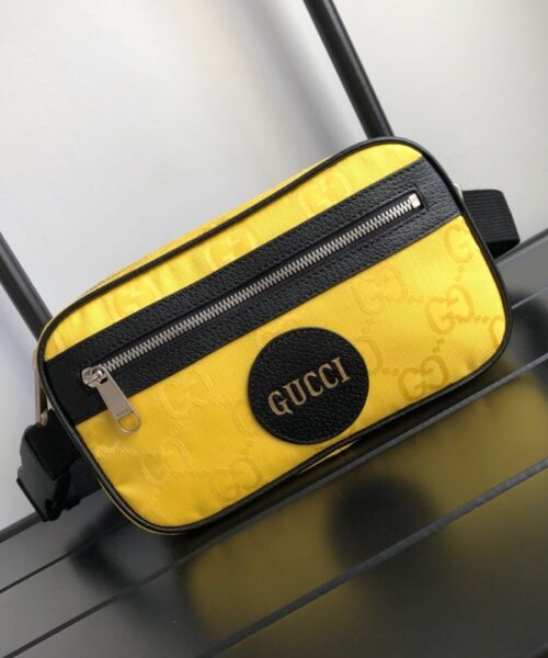 1:1 Replica Gucci Gucci Off The Grid Belt Bag Yellow GG ECONYL® For Men  9.5in/24cm GG