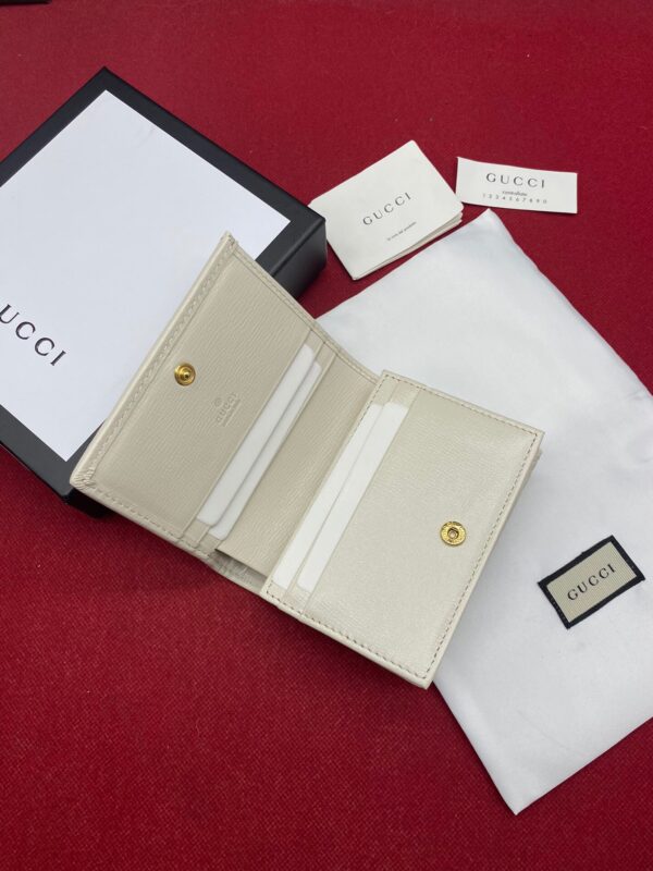 Gucci Horsebit 1955 Card Case Wallet Light Grey Women's Wallet 11cm/4.3in GG 621887 92TCG 9761