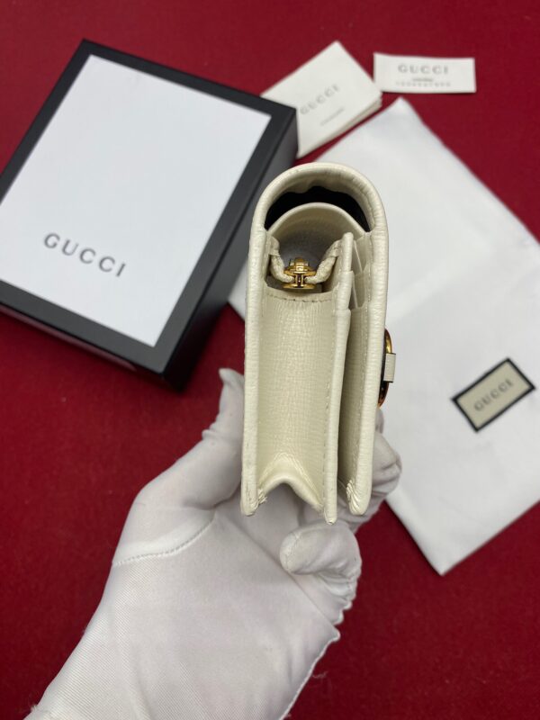 Gucci Horsebit 1955 Card Case Wallet Light Grey Women's Wallet 11cm/4.3in GG 621887 92TCG 9761