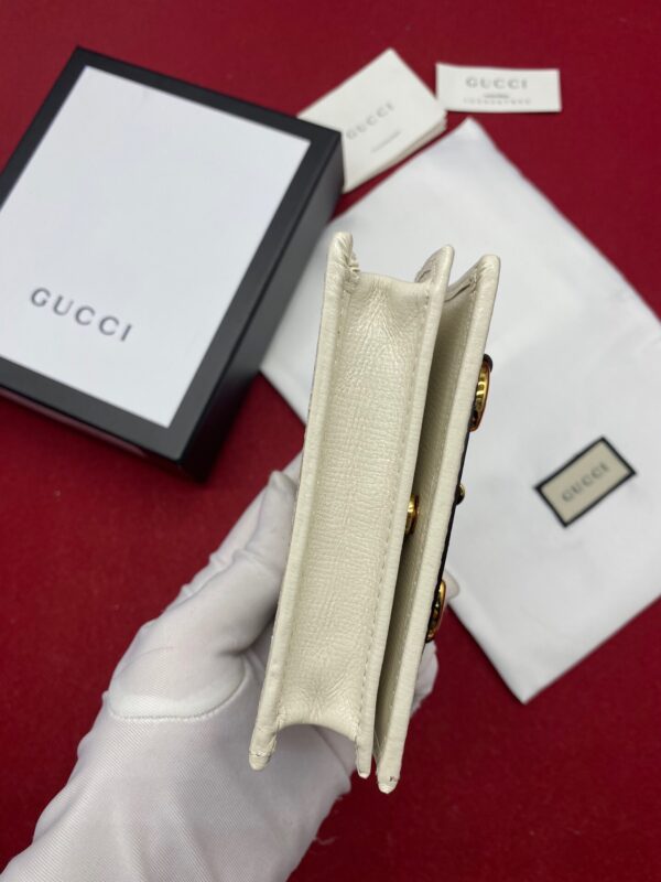 Gucci Horsebit 1955 Card Case Wallet Light Grey Women's Wallet 11cm/4.3in GG 621887 92TCG 9761