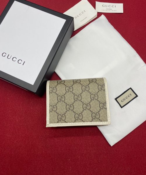 1:1 Replica Gucci Horsebit 1955 Card Case Wallet Light Grey Women's Wallet 11cm/4.3in GG 621887 92TCG 9761