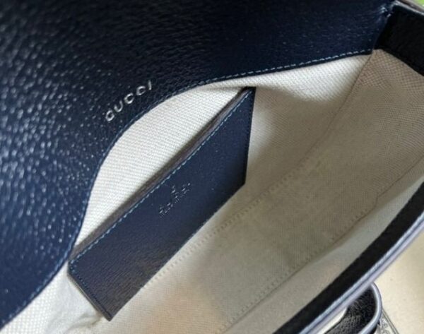 1:1 Replica Gucci Horsebit 1955 GG Mini Bag Beige And Blue Supreme Canvas For Women 8in/20cm 658574 96IWN 4076