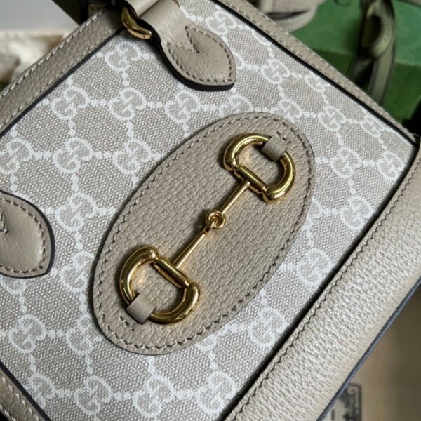 1:1 Replica Gucci Horsebit 1955 GG Mini Bag Beige For Women, Women's Bags 7.9in/20cm GG 677212 UULAG 9682