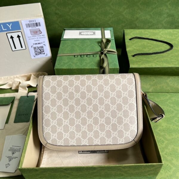1:1 Replica Gucci Horsebit 1955 GG Mini Bag Beige For Women, Women's Bags 8.1in/21cm GG ‎‎658574 UULAG 9682