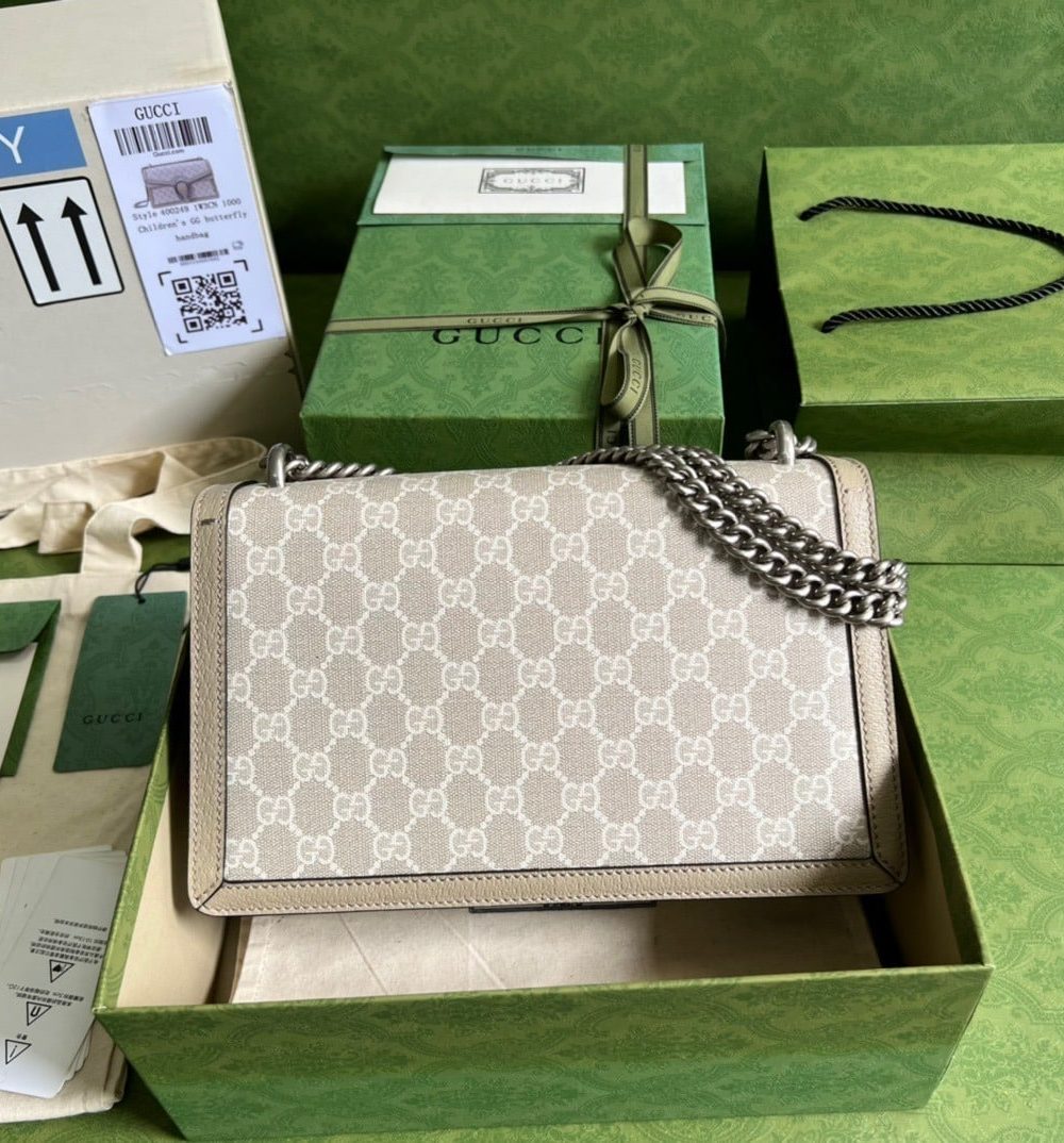 1:1 Replica Gucci Horsebit 1955 GG Mini Bag Beige For Women, Women's Bags 8.1in/21cm GG ‎‎658574 UULAG 9682