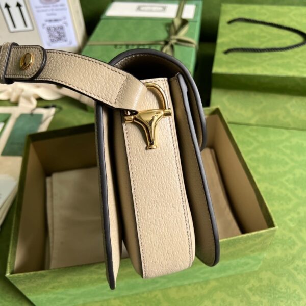 1:1 Replica Gucci Horsebit 1955 GG Mini Bag Beige For Women, Women's Bags 8.1in/21cm GG ‎‎658574 UULAG 9682
