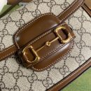 1:1 Replica Gucci Horsebit 1955 GG Mini Bag Beige For Women, Women's Bags 8in/21cm GG