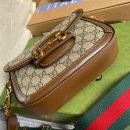 1:1 Replica Gucci Horsebit 1955 GG Mini Bag Beige For Women, Women's Bags 8in/21cm GG