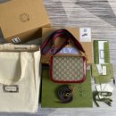 1:1 Replica Gucci Horsebit 1955 GG Mini Bag Red For Women, Women's Bags 8in/21cm GG