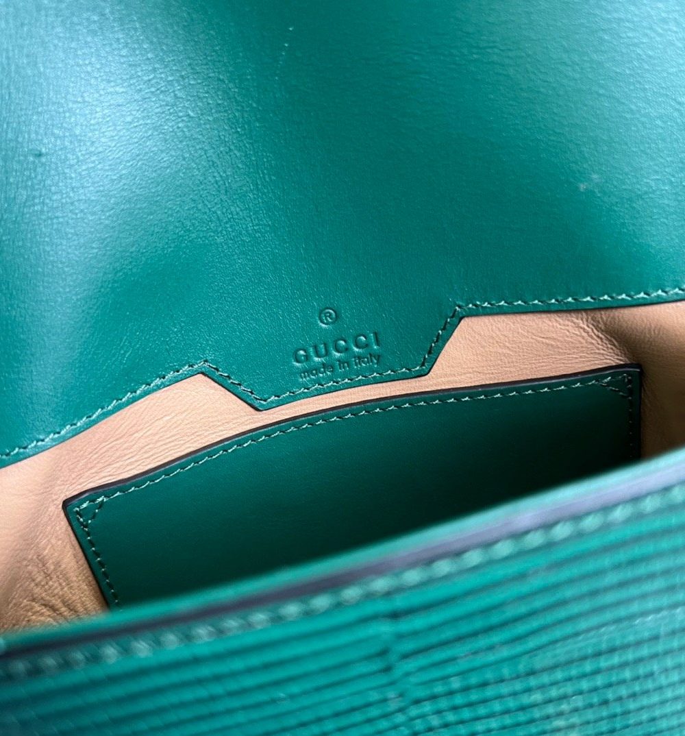 1:1 Replica Gucci Horsebit 1955 Lizard Mini Bag Green For Women, Women's Bags 8in/20cm GG‎ ‎675801 LUZ0G 3154
