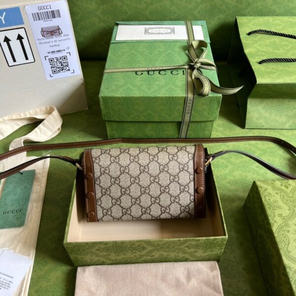 1:1 Replica Gucci Horsebit 1955 Mini Bag Beige For Women, Women's Bags 7.1in/18cm GG ‎‎‎699296 92TCG 8563