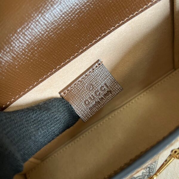 1:1 Replica Gucci Horsebit 1955 Mini Bag Beige For Women, Women's Bags 7.1in/18cm GG ‎‎‎699296 92TCG 8563