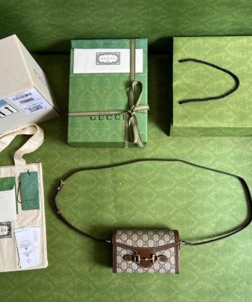 1:1 Replica Gucci Horsebit 1955 Mini Bag Beige For Women, Women's Bags 7.1in/18cm GG ‎‎‎699296 92TCG 8563