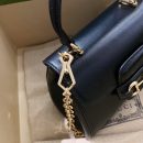 1:1 Replica Gucci Horsebit 1955 Mini Bag Black For Women, Women's Bags 8.7in/22cm GG 703848 AAA7G 1000