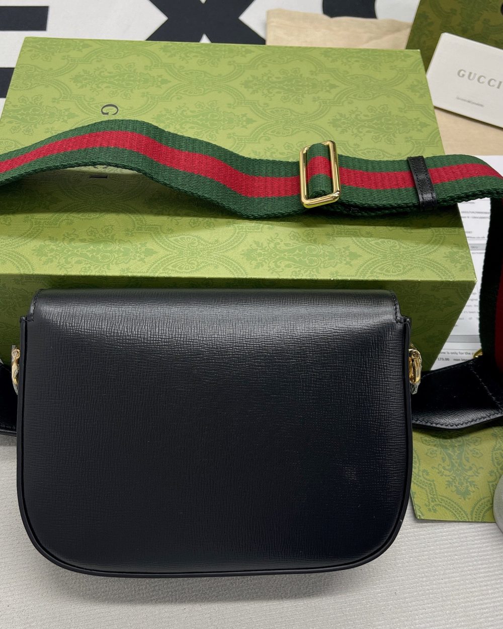 1:1 Replica Gucci Horsebit 1955 Mini Bag Black For Women, Women's Bags 8in/21cm GG 658574 18YSG 1060