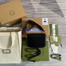 1:1 Replica Gucci Horsebit 1955 Mini Bag Black For Women, Women's Bags 8in/21cm GG 658574 18YSG 1060