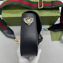 1:1 Replica Gucci Horsebit 1955 Mini Bag Black For Women, Women's Bags 8in/21cm GG 658574 18YSG 1060
