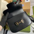 1:1 Replica Gucci Horsebit 1955 Mini Bag Black For Women, Women's Bags 8in/21cm GG 658574 18YSG 1060