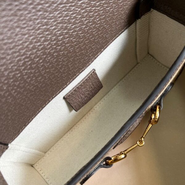 1:1 Replica Gucci Horsebit 1955 Mini Bag Brown For Women, Women's Bags 7.1in/18cm GG ‎‎