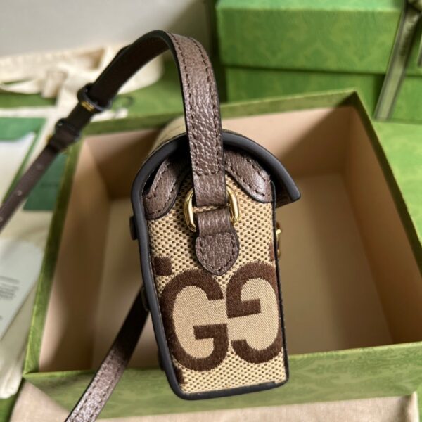 1:1 Replica Gucci Horsebit 1955 Mini Bag Brown For Women, Women's Bags 7.1in/18cm GG ‎‎