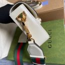 1:1 Replica Gucci Horsebit 1955 Mini Bag White For Women, Women's Bags 8in/21cm GG 658574 18YSG 9068