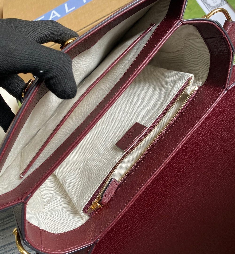 1:1 Replica Gucci Horsebit 1955 Shoulder Bag Beige And Ivory For Women, Women's Bags 9.8in/25cm GG