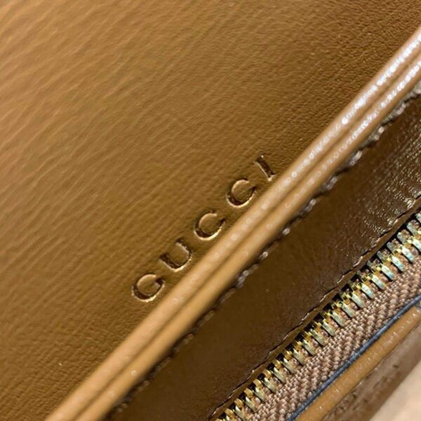 1:1 Replica Gucci Horsebit 1955 Shoulder Bag Beige/Ebony GG Supreme Canvas With Brown For Women 9.8in/25cm GG ‎602204 92TCG 8563