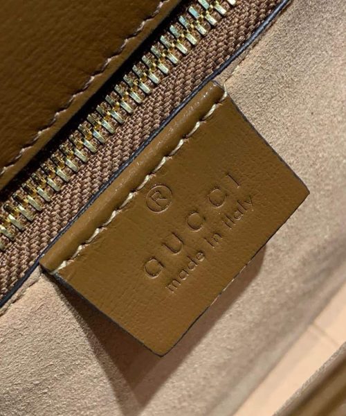 1:1 Replica Gucci Horsebit 1955 Shoulder Bag Beige/Ebony GG Supreme Canvas With Brown For Women 9.8in/25cm GG ‎602204 92TCG 8563
