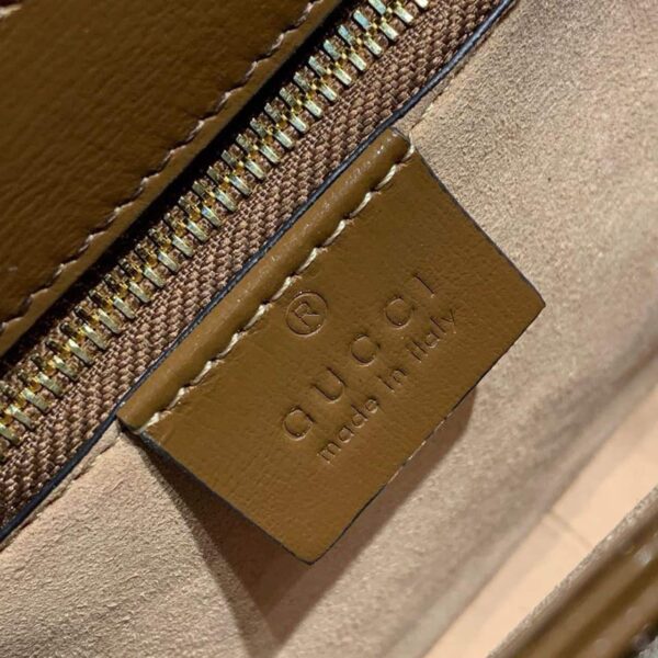 1:1 Replica Gucci Horsebit 1955 Shoulder Bag Beige/Ebony GG Supreme Canvas With Brown For Women 9.8in/25cm GG ‎602204 92TCG 8563