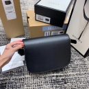 1:1 Replica Gucci Horsebit 1955 Shoulder Bag Black Textured With A Vintage Effect For Women 9.8in/25cm GG ‎602204 1DB0G 1000