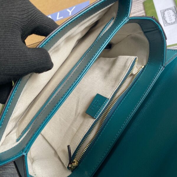 1:1 Replica Gucci Horsebit 1955 Shoulder Bag Blue For Women, Women's Bags 9.8in/25cm GG