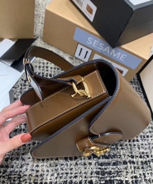 1:1 Replica Gucci Horsebit 1955 Shoulder Bag Brown Textured With A Vintage Effect For Women 9.8in/25cm GG ‎602204 1DB0G 2361