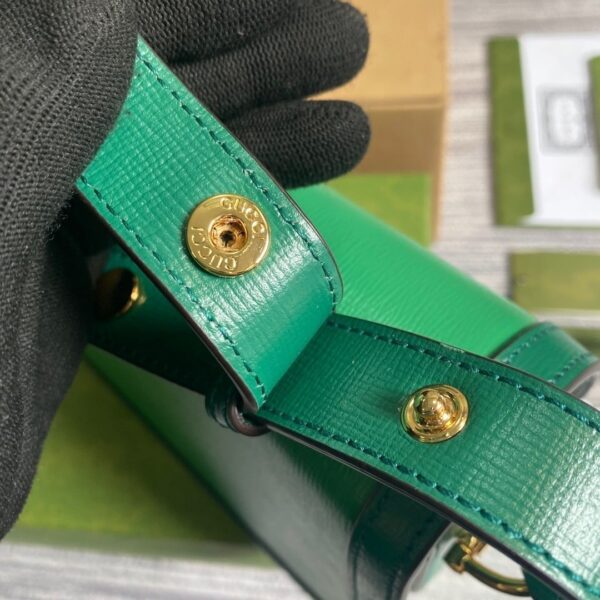 1:1 Replica Gucci Horsebit 1955 Shoulder Bag Green For Women, Women's Bags 9.8in/25cm GG