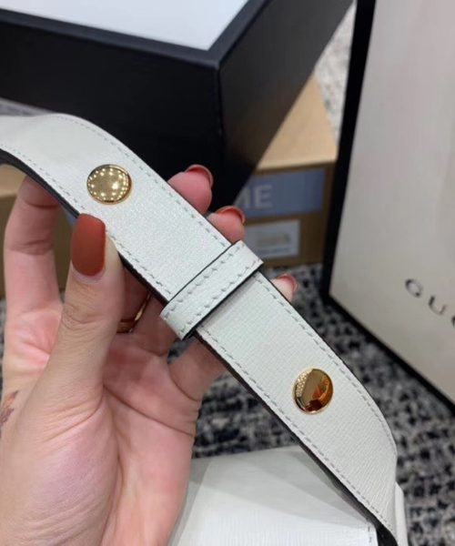 1:1 Replica Gucci Horsebit 1955 Shoulder Bag White For Women 9.8in/25cm GG ‎602204 1DB0G 9022
