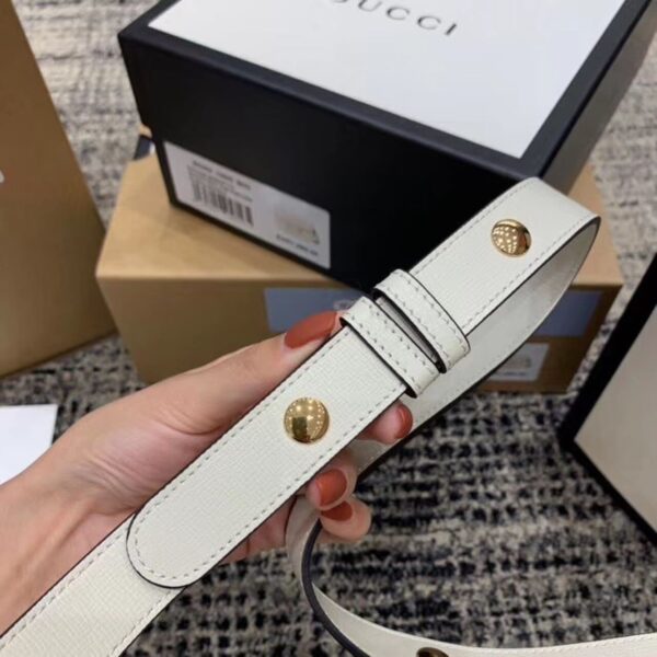 1:1 Replica Gucci Horsebit 1955 Shoulder Bag White For Women 9.8in/25cm GG ‎602204 1DB0G 9022