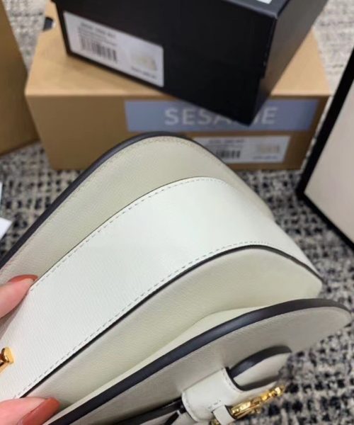 1:1 Replica Gucci Horsebit 1955 Shoulder Bag White For Women 9.8in/25cm GG ‎602204 1DB0G 9022