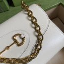 1:1 Replica Gucci Horsebit 1955 Small Bag White For Women 10.2in/26cm GG ‎677286 18YSX 9068