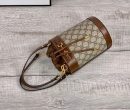 1:1 Replica Gucci Horsebit 1955 Small Bucket Bag In GG Supreme Canvas Brown For Women 7.5in/19cm GG 637115 92TPG 8563