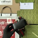 1:1 Replica Gucci Horsebit 1955 Strap Wallet Black For Women, Women's Bags 4.7in/12cm GG 699760 18YSG 1060